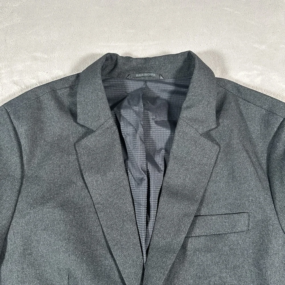 Bluffworks Gramercy Travel Blazer Men's Size 40R Slim Fit Navy Blue Zip Pockets - Picture 4 of 16